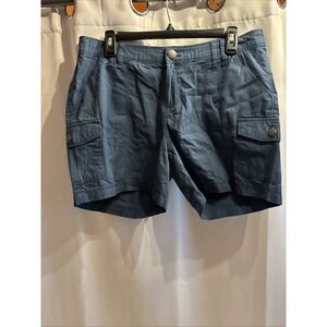Natural Reflections Canvas Cargo Short‎ Size 10 Blue Summer